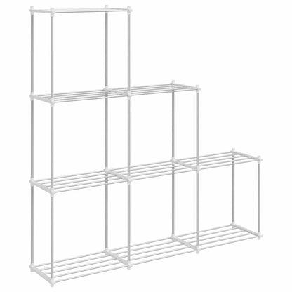 Mensola di Stoccaggio bianco 43 x 27 x 90 cm Alluminio