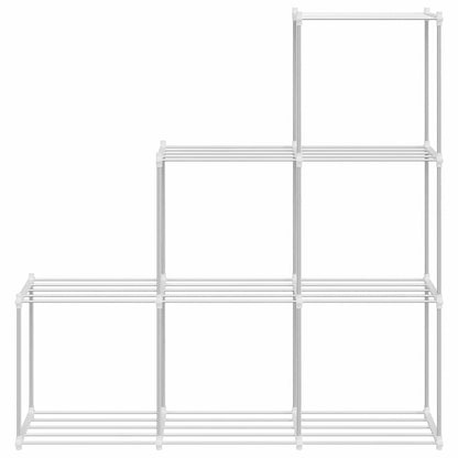 Mensola di Stoccaggio bianco 43 x 27 x 90 cm Alluminio