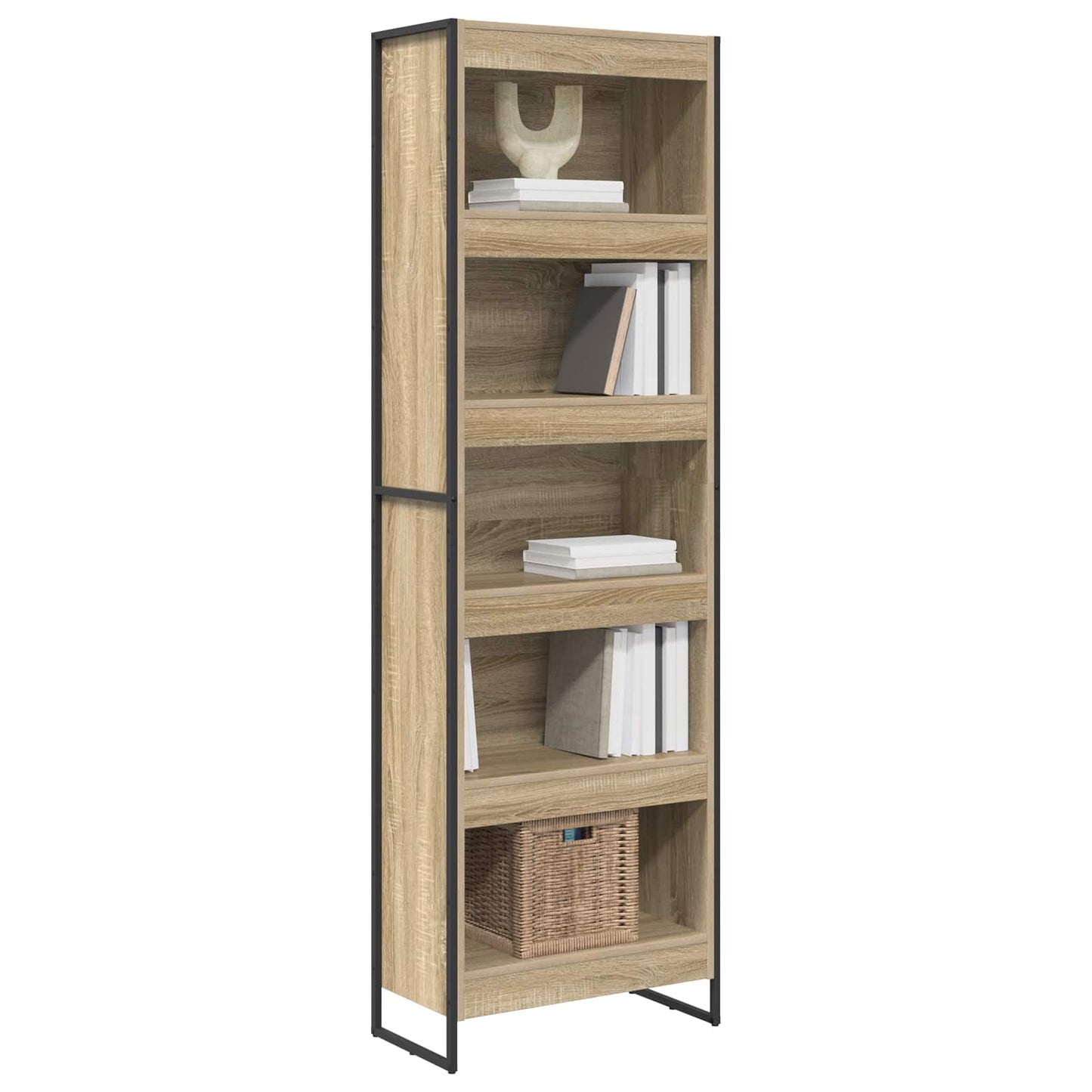 Armadio per Libri 60 x 30 x 189,5 cm Legno multistrato Sonoma | homemem39
