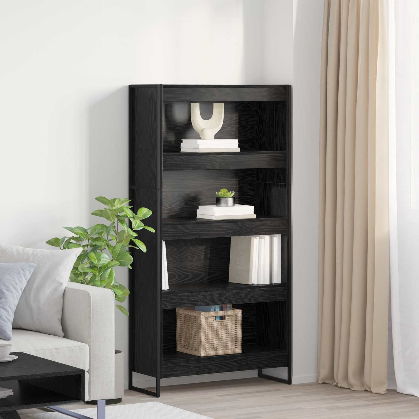Armadio per Libri 80 x 30 x 155 cm Legno multistrato | homemem39