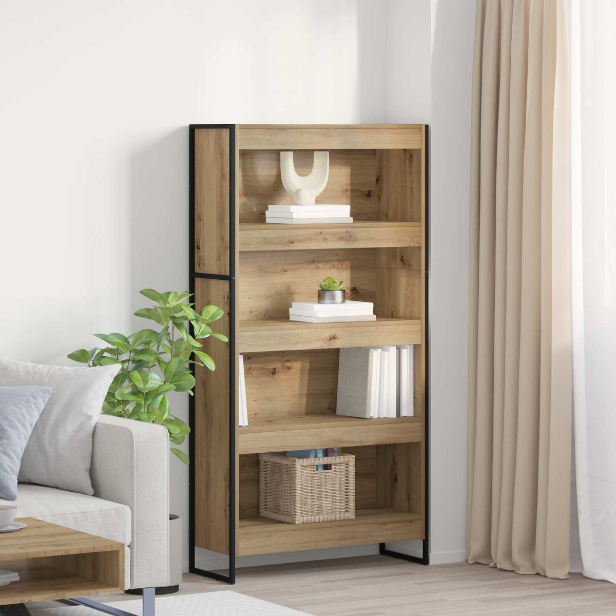 Armadio per Libri 80 x 30 x 155 cm Legno ingegnerizzato