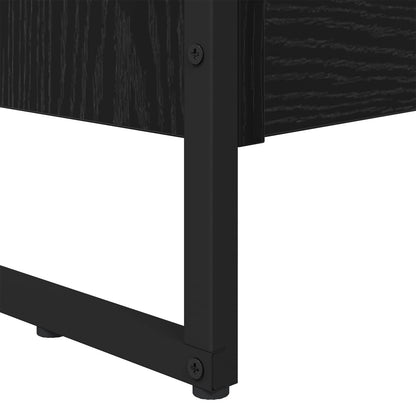 Armadio per Libri 2 pcs Rovere Nero 80 x 30 x 155 cm