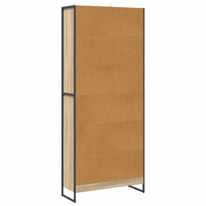 Armadio per Libri 2 pcs Sonoma 80 x 30 x 155 cm