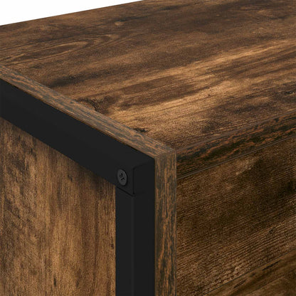 Armadio per Libri 2 pcs Quercia Fumosa 80 x 30 x 155 cm