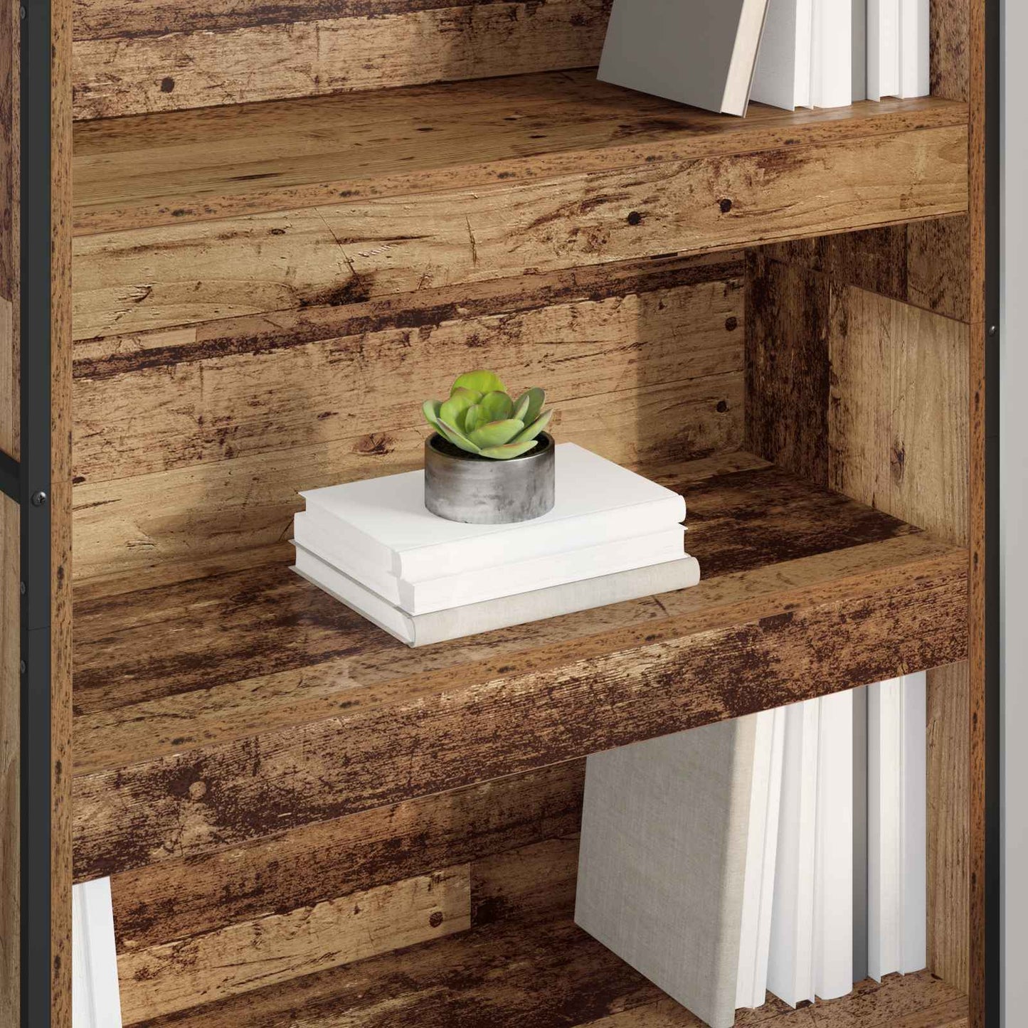 Armadio per Libri 2 pcs Legno vecchio 80 x 30 x 155 cm