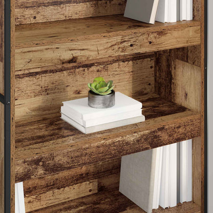 Armadio per Libri 2 pcs Legno vecchio 80 x 30 x 155 cm