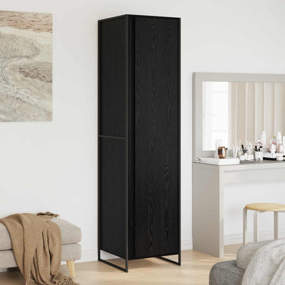 Armadio Rovere Nero 50 x 50 x 200 cm Legno multistrato | homemem39