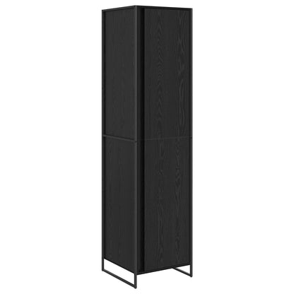 Armadio Rovere Nero 50 x 50 x 200 cm Legno multistrato | homemem39