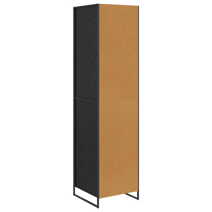Armadio Rovere Nero 50 x 50 x 200 cm Legno multistrato | homemem39