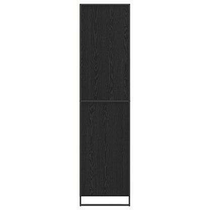 Armadio Rovere Nero 50 x 50 x 200 cm Legno multistrato | homemem39