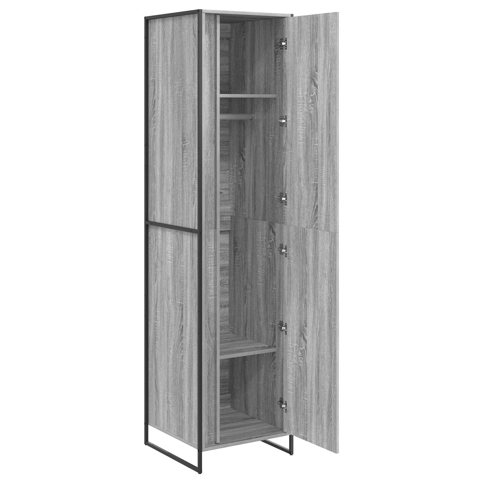 Armadio Grigio Sonoma 50 x 50 x 200 cm Legno multistrato | homemem39
