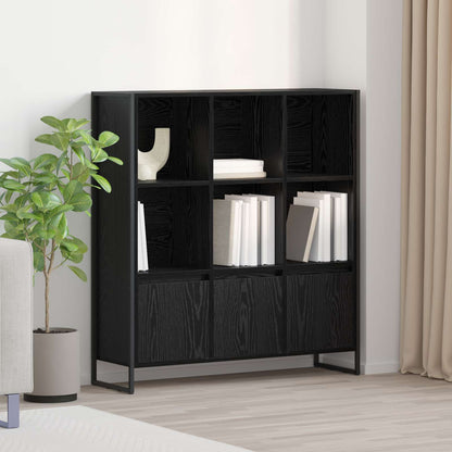 Armadio per Libri 2 pcs Rovere Nero 99,5 x 30 x 108,5 cm