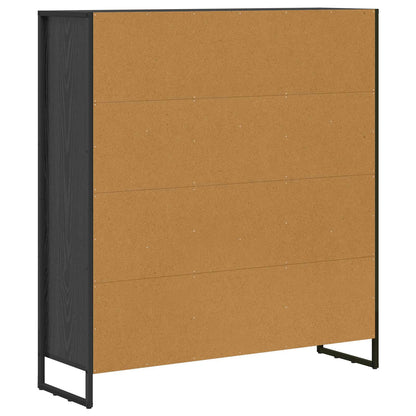 Armadio per Libri 2 pcs Rovere Nero 99,5 x 30 x 108,5 cm