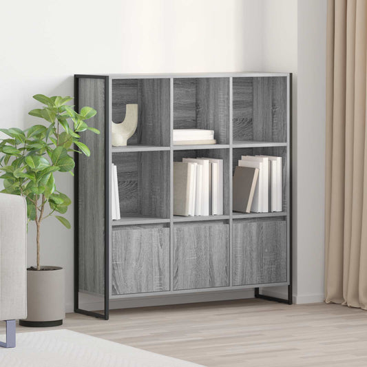 Armadio per Libri 2 pcs Grigio Sonoma 99,5 x 30 x 108,5 cm