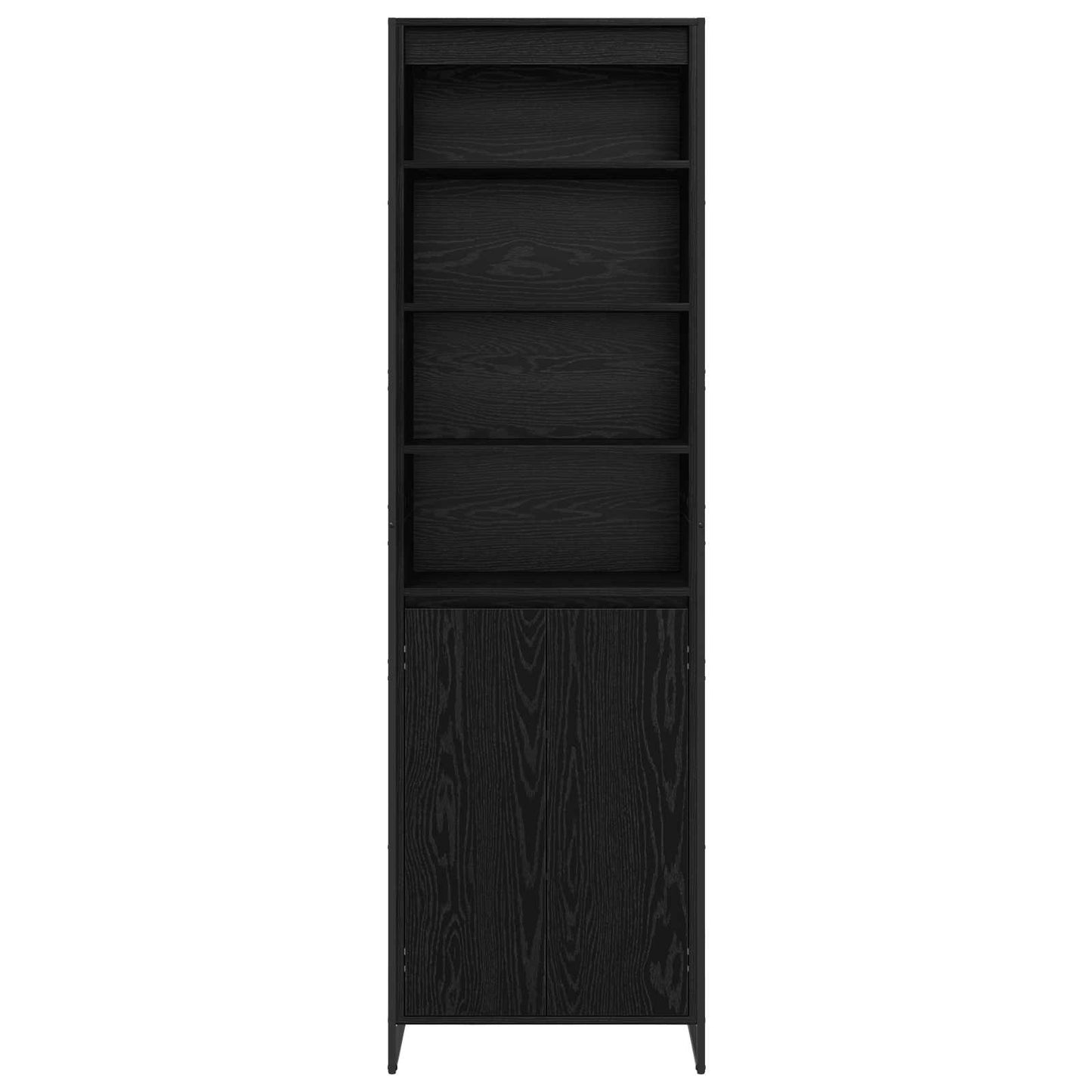 Armadi alti 2 pcs Rovere Nero 60 x 36 x 300 cm