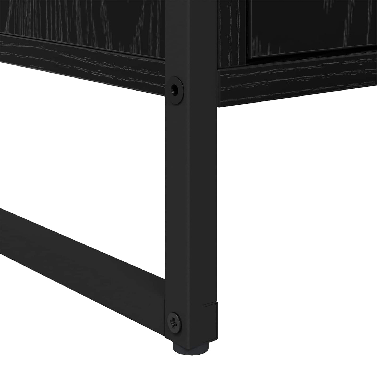 Credenza Rovere Nero 81 x 36 x 150.5 cm Legno ingegnerizzato