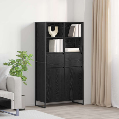 Credenza 2 pcs Rovere Nero 81 x 36 x 150.5 cm Legno multistrato