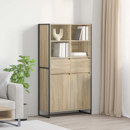 Credenza 2 pcs Sonoma 81 x 36 x 150.5 cm Legno multistrato