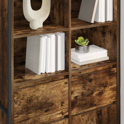 Credenza con cassetto 2 pcs Quercia Fumosa 81 x 36 x 150.5 cm