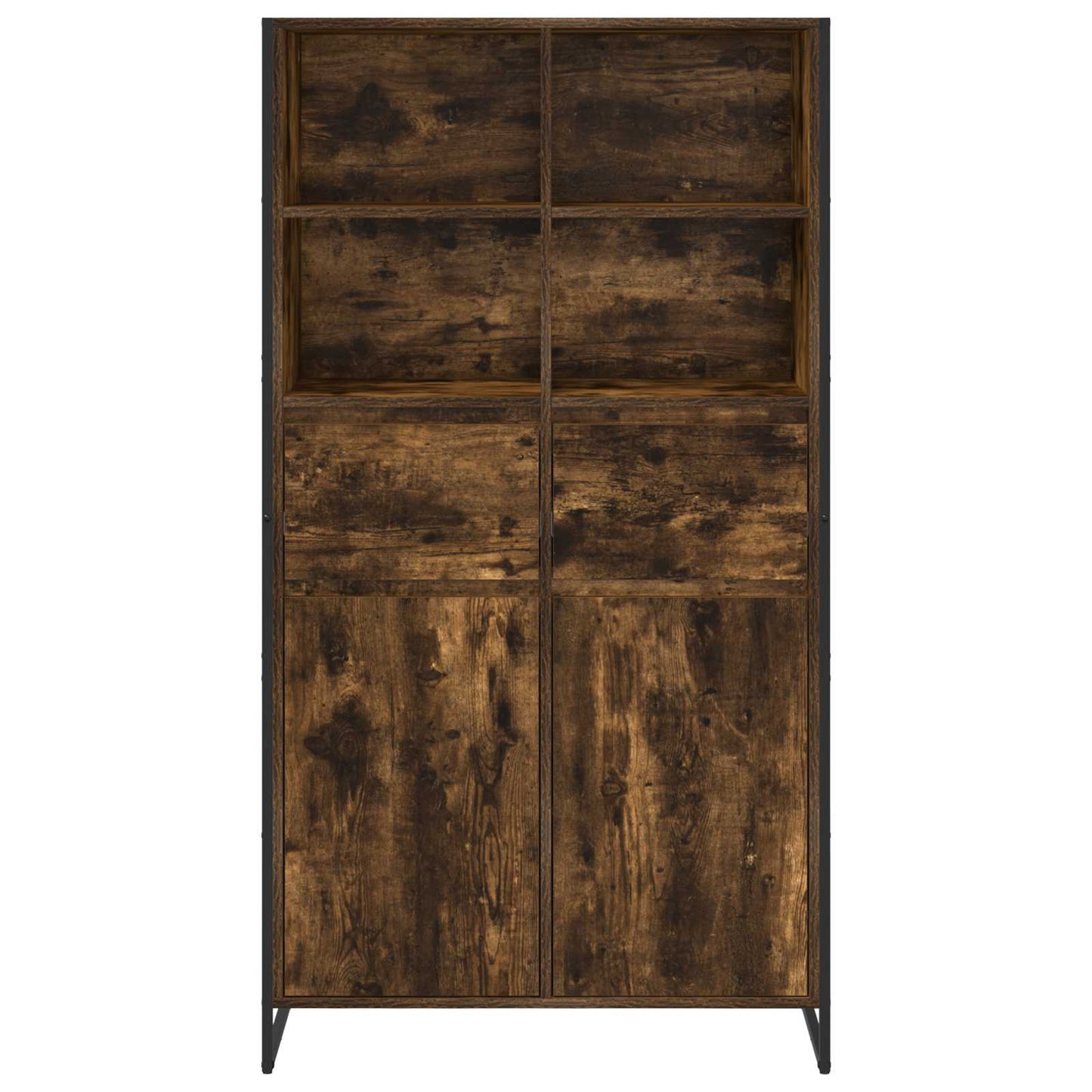 Credenza con cassetto 2 pcs Quercia Fumosa 81 x 36 x 150.5 cm