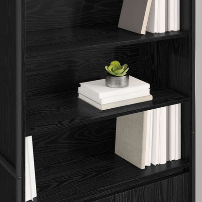 Armadi alti 2 pcs Rovere Nero 60 x 36 x 300 cm