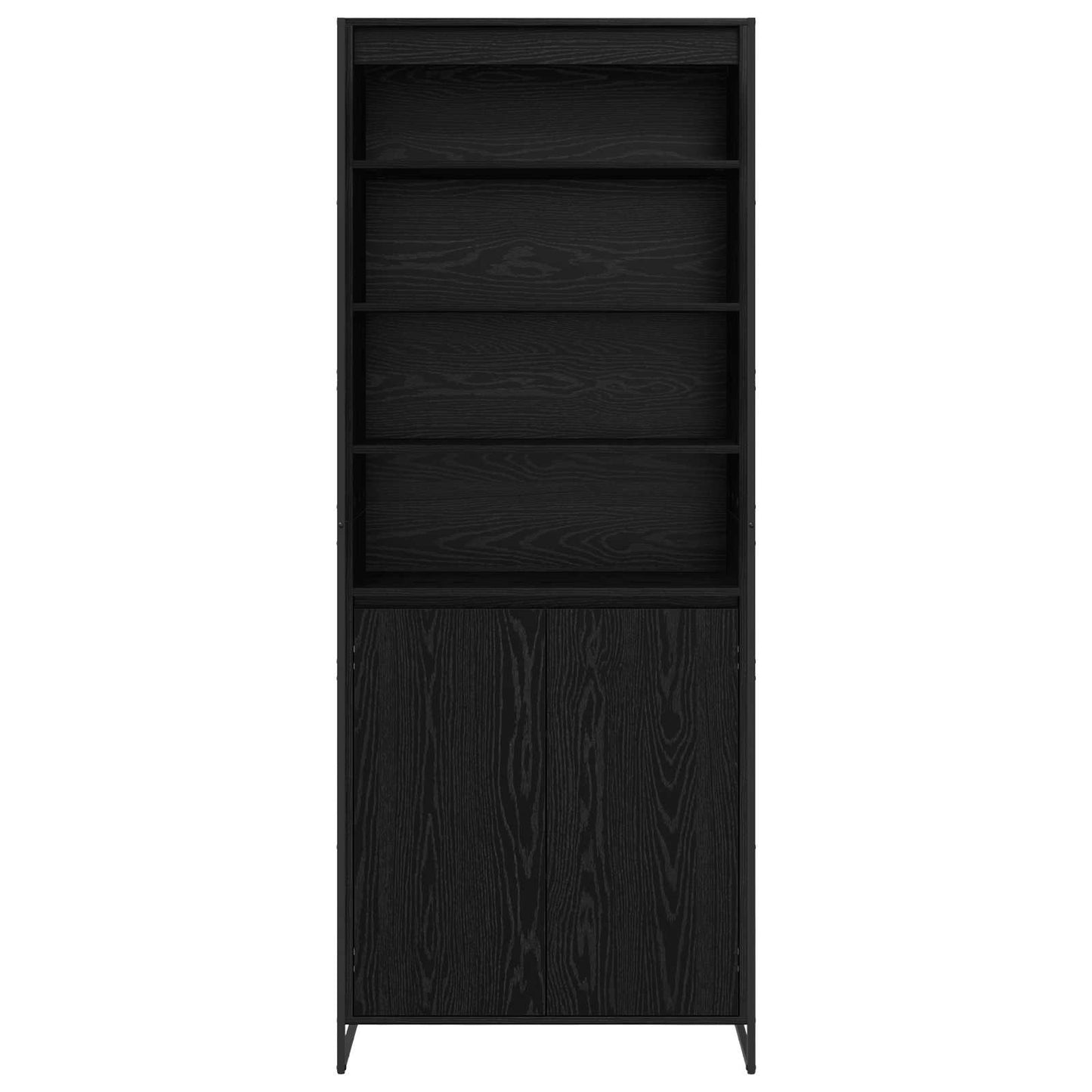 Armadi alti 2 pcs Rovere Nero 60 x 36 x 300 cm