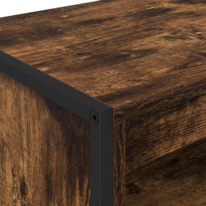 Armadi alti 2 pcs Quercia Fumosa 60 x 36 x 300 cm