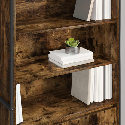 Armadi alti 2 pcs Quercia Fumosa 60 x 36 x 300 cm