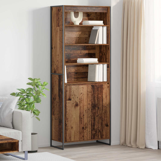 Armadi alti Legno vecchio 79 x 36 x 200 cm Legno multistrato