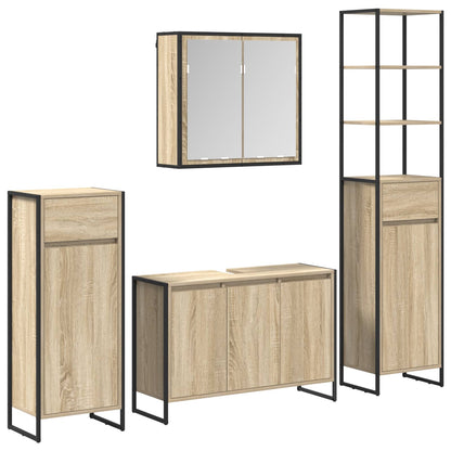 Set di mobili per il bagno Rovere Sonoma Legno multistrato | homemem39