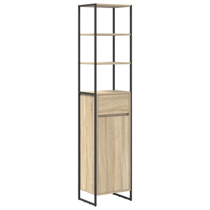 Set di mobili per il bagno Rovere Sonoma Legno multistrato | homemem39