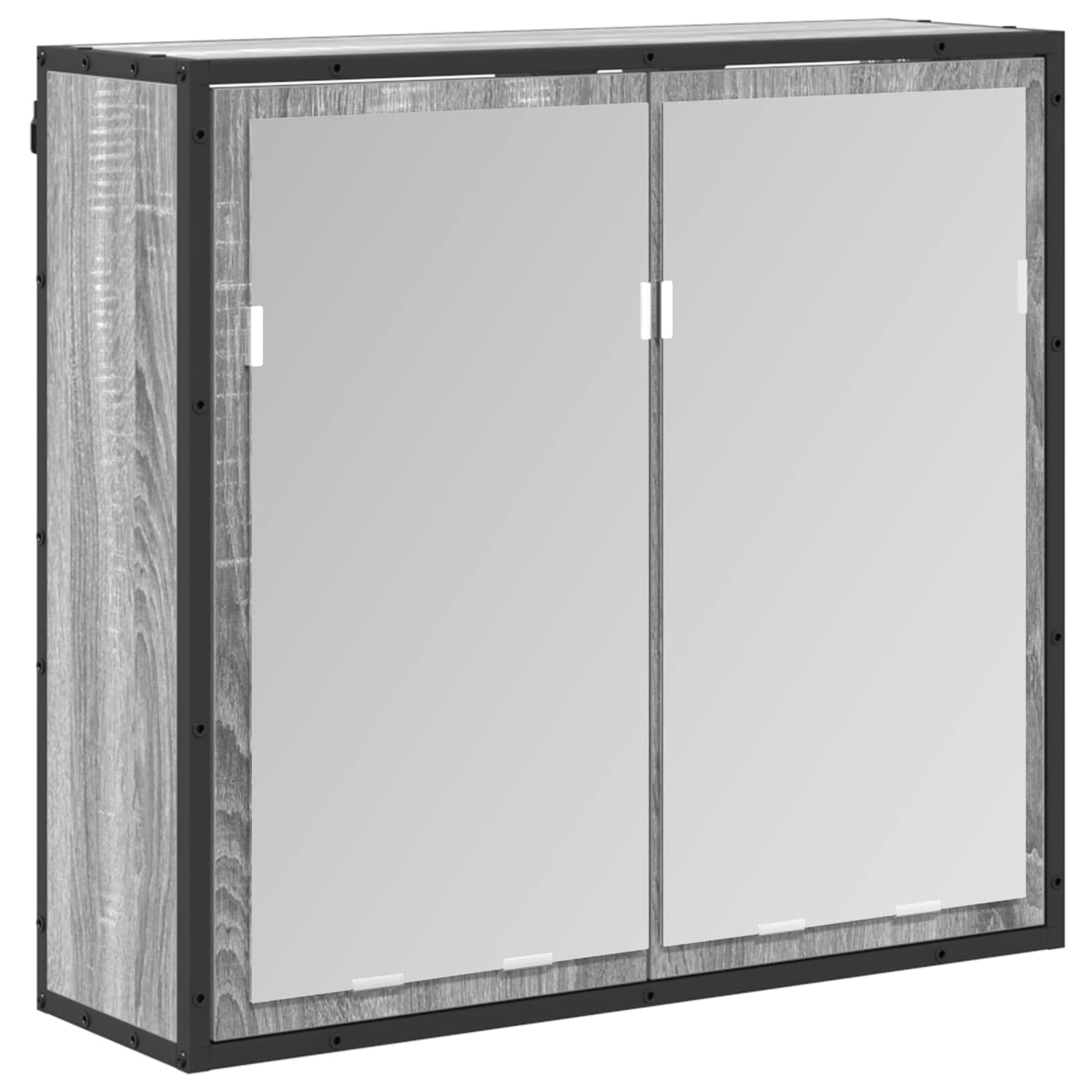 Set di mobili per il bagno Grigio Sonoma Legno multistrato | homemem39