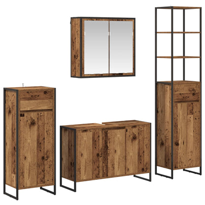 Set di mobili per il bagno Legno vecchio Legno multistrato | homemem39