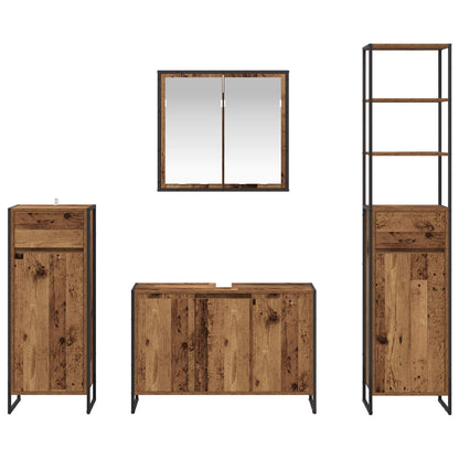 Set di mobili per il bagno Legno vecchio Legno multistrato | homemem39