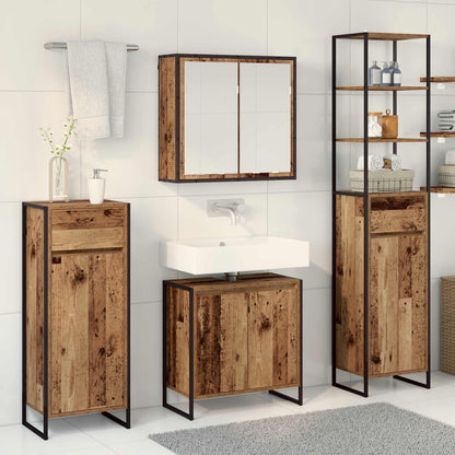 Set di mobili per il bagno Legno vecchio Legno multistrato | homemem39