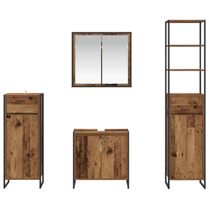 Set di mobili per il bagno Legno vecchio Legno multistrato | homemem39