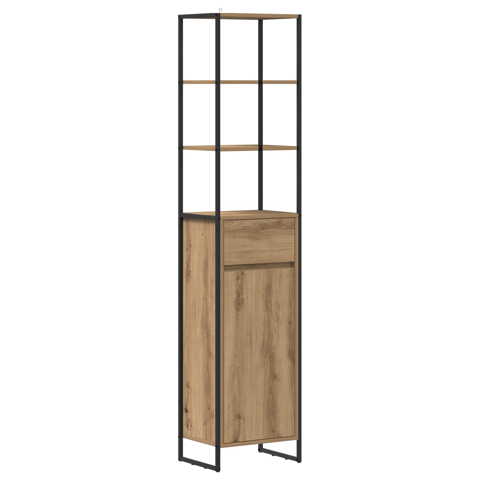 Set di mobili per il bagno Rovere artigianale Legno multistrato | homemem39