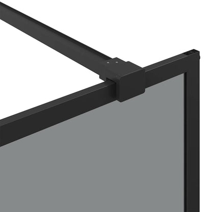 Parete Doccia Walk-in Nero 90 x 195 cm vetro temperato - homemem39