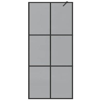 Parete Doccia Walk-in Nero 90 x 195 cm vetro temperato - homemem39