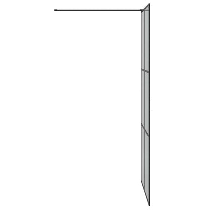 Parete Doccia Walk-in Nero 100 x 195 cm vetro temperato - homemem39