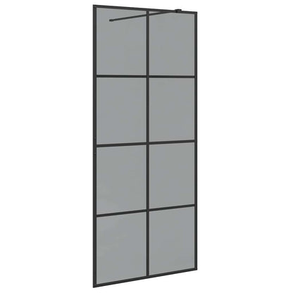 Parete Doccia Walk-in Nero 90 x 195 cm vetro temperato - homemem39