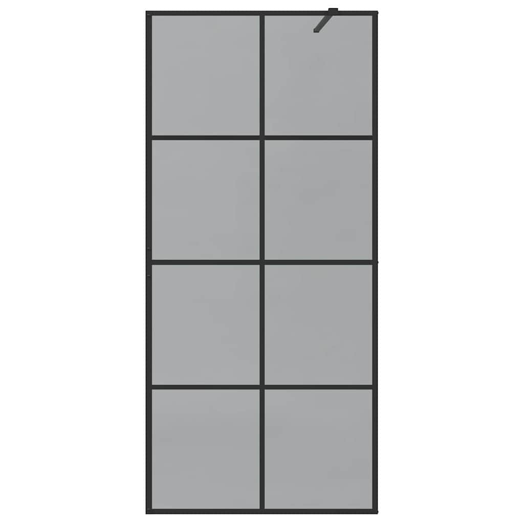 Parete Doccia Walk-in Nero 90 x 195 cm vetro temperato - homemem39