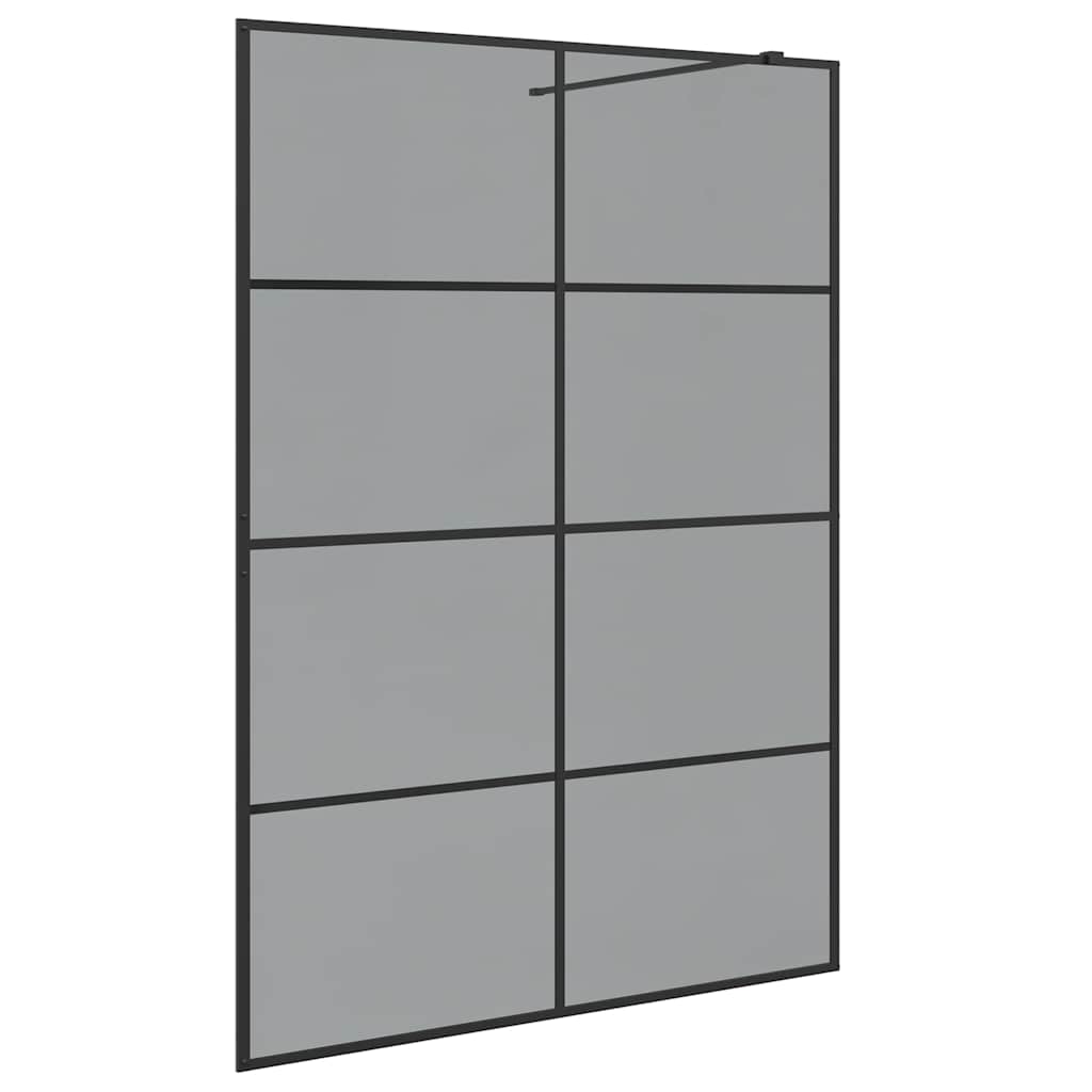 Parete Doccia Walk-in Nero 140 x 195 cm vetro temperato - homemem39