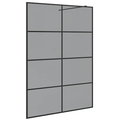Parete Doccia Walk-in Nero 140 x 195 cm vetro temperato - homemem39