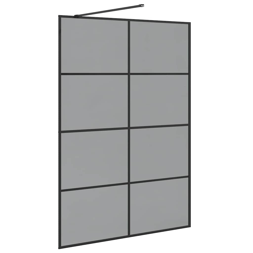 Parete Doccia Walk-in Nero 140 x 195 cm vetro temperato - homemem39