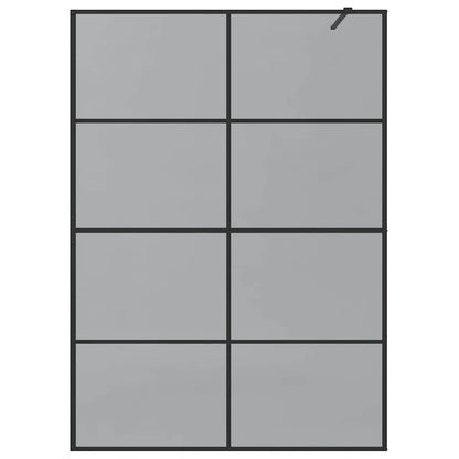 Parete Doccia Walk-in Nero 140 x 195 cm vetro temperato - homemem39