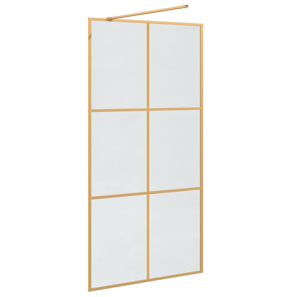 Parete Doccia Walk-in Oro 100 x 195 cm vetro temperato - homemem39