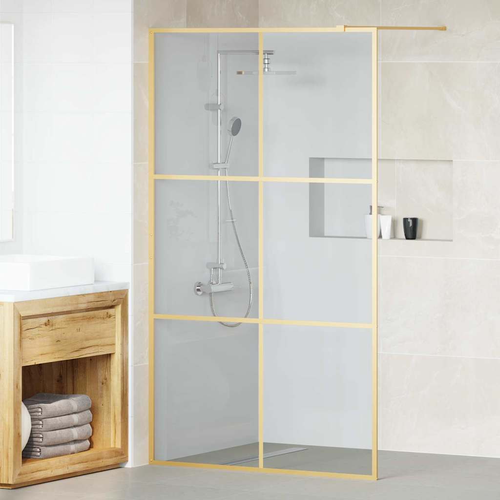 Parete Doccia Walk-in Oro 115 x 195 cm vetro temperato - homemem39