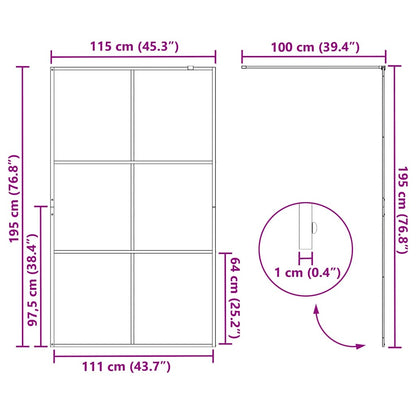 Parete Doccia Walk-in Oro 115 x 195 cm vetro temperato - homemem39