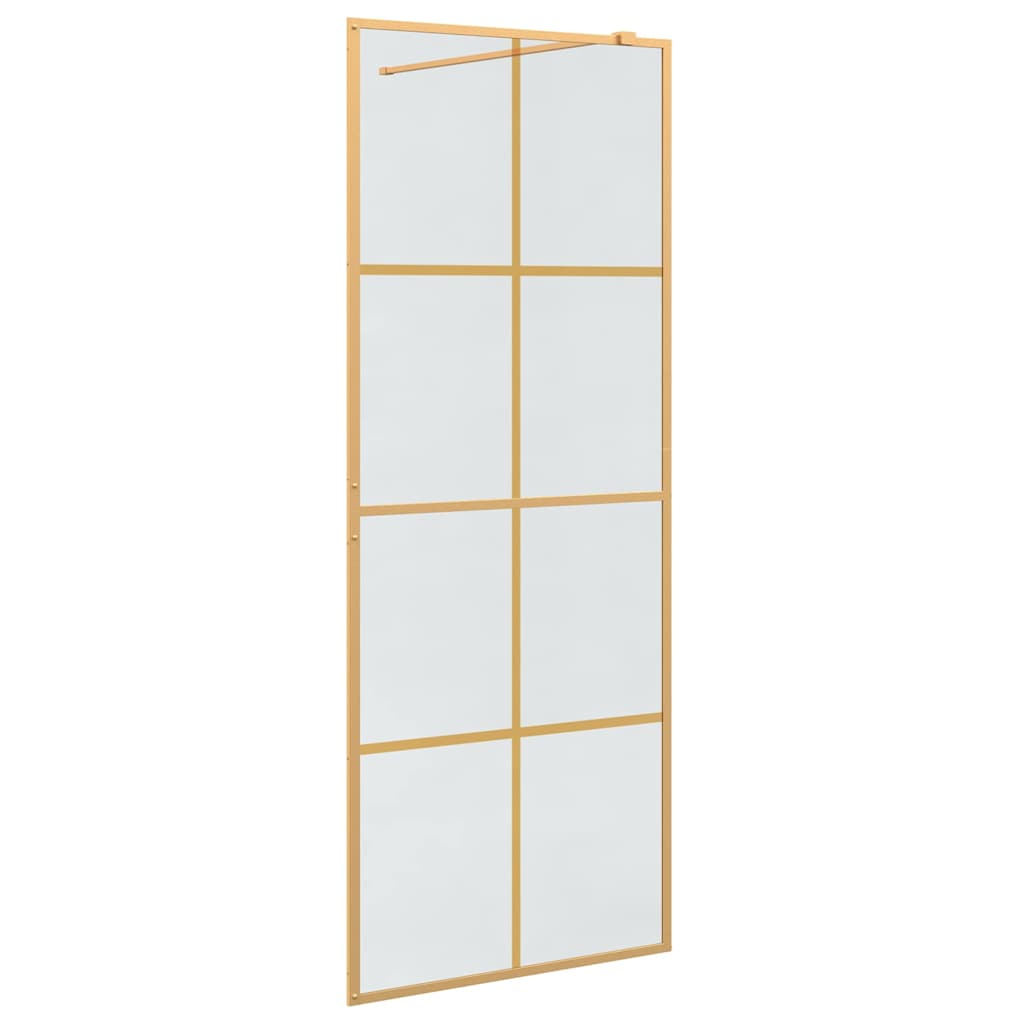 Parete Doccia Walk-in Oro 80 x 195 cm vetro temperato - homemem39